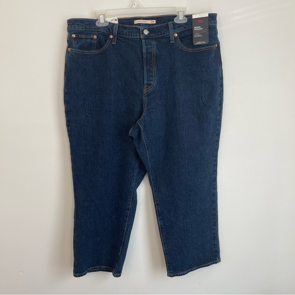 Levi’s NWT Size 18W Wedgie Straight Jeans Modern “Big E” High Quality Denim